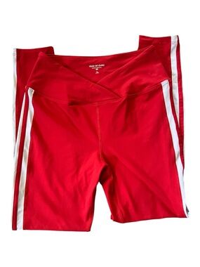 Year of Ours Racer Legging Red White Women’s Size Large